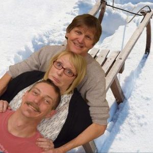 Uncalled Trio Sledding