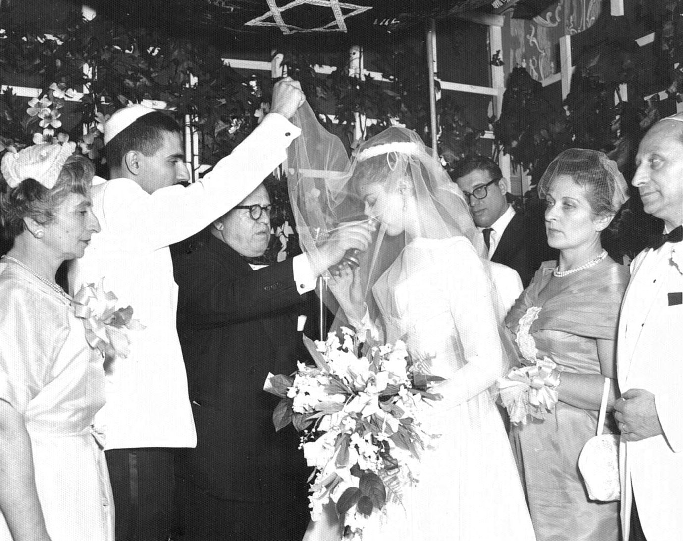Tova and Maier’s wedding, Brooklyn, NY 1960