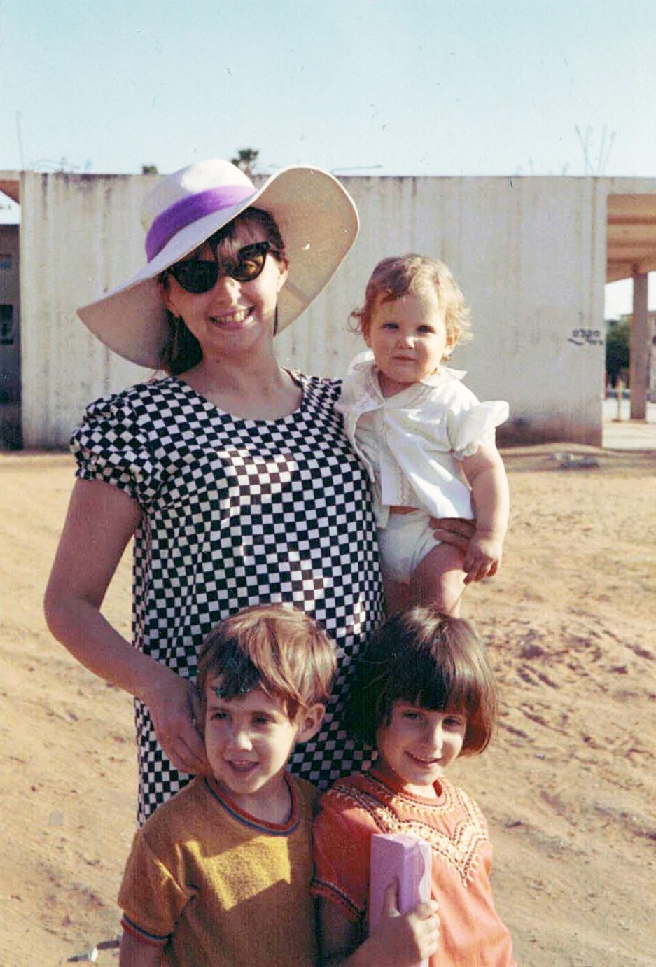 Tova with Ruth (Risa), Gadi & Taya in Israel circa 1970