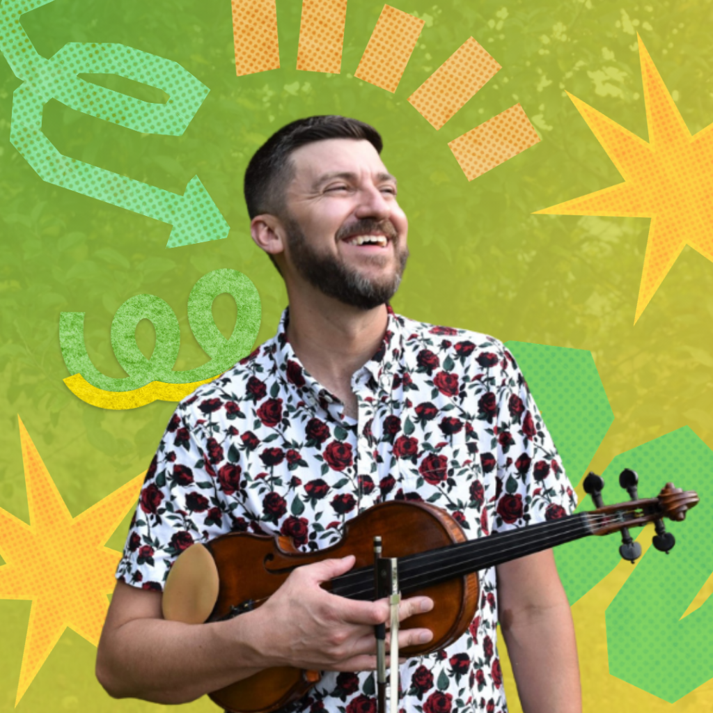 josh goforth standing with violin