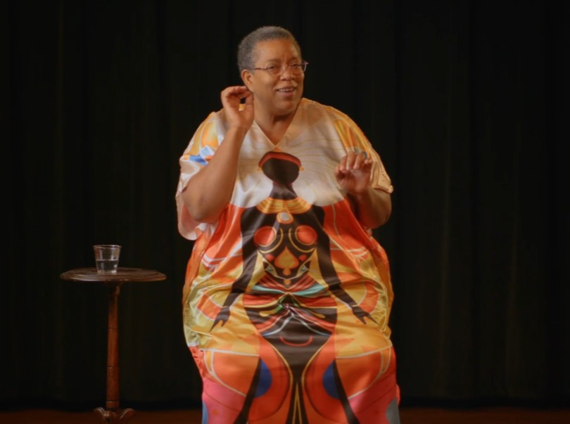 Sheila Arnold performing the Langston High School story